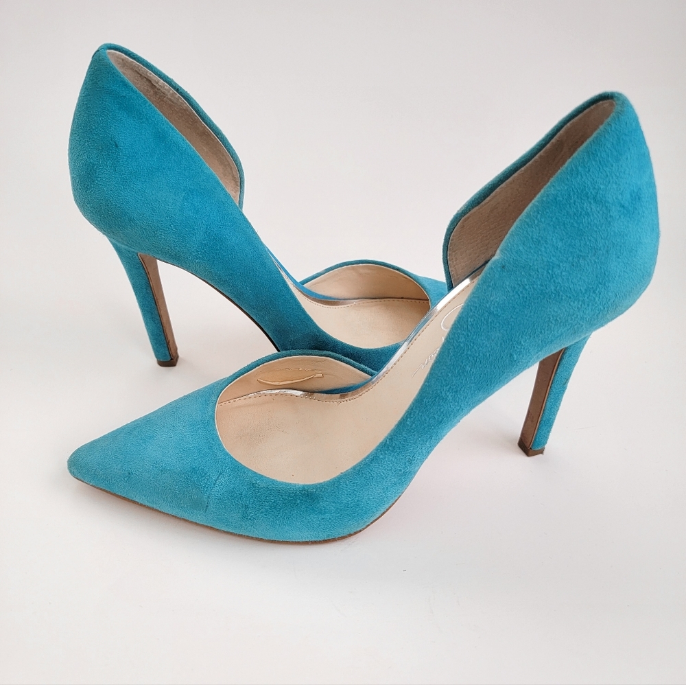 Jessica Simpson Claudette Turquoise Pumps size 8.5